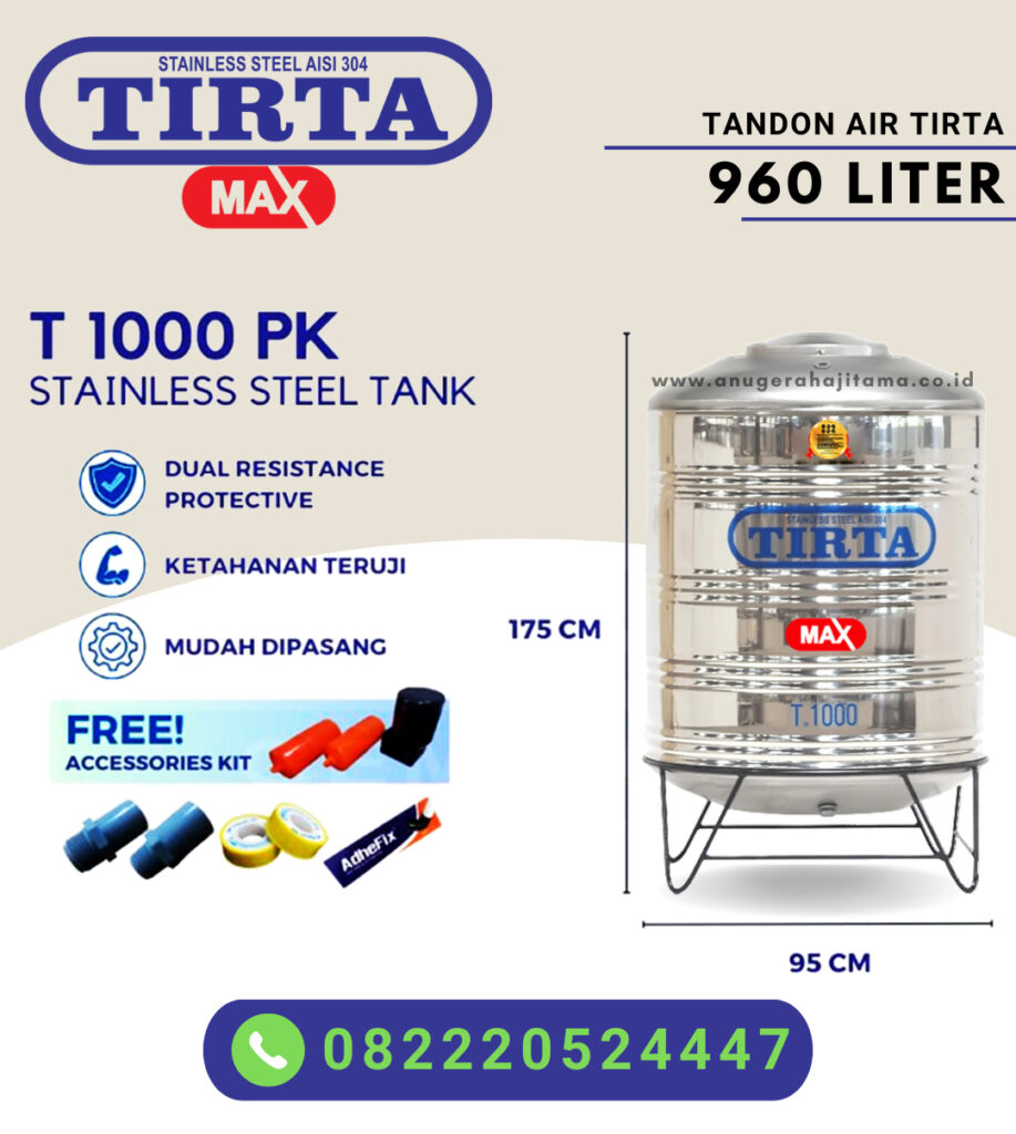 Harga Tangki Air Tirta 1000 Liter