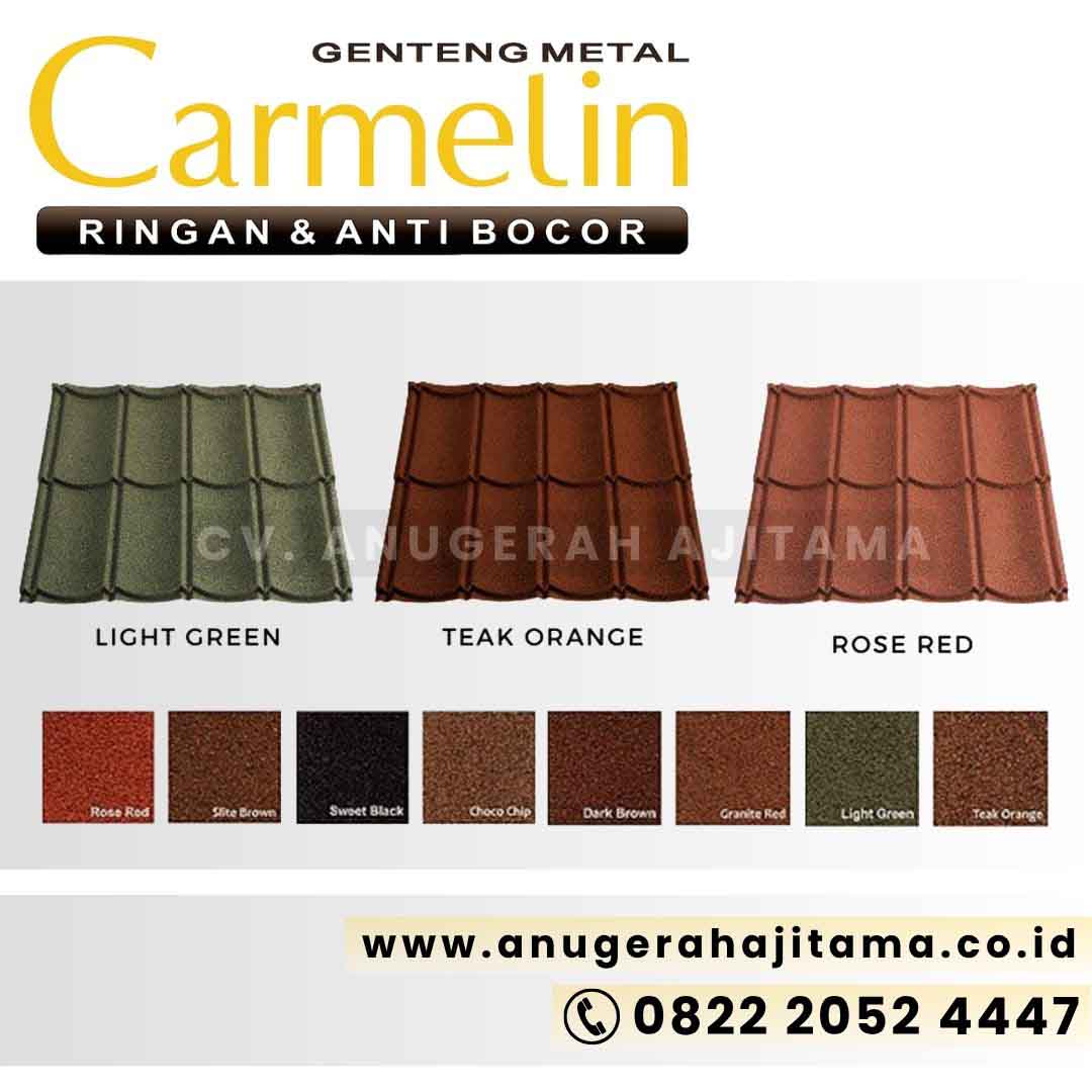harga genteng metal carmelin