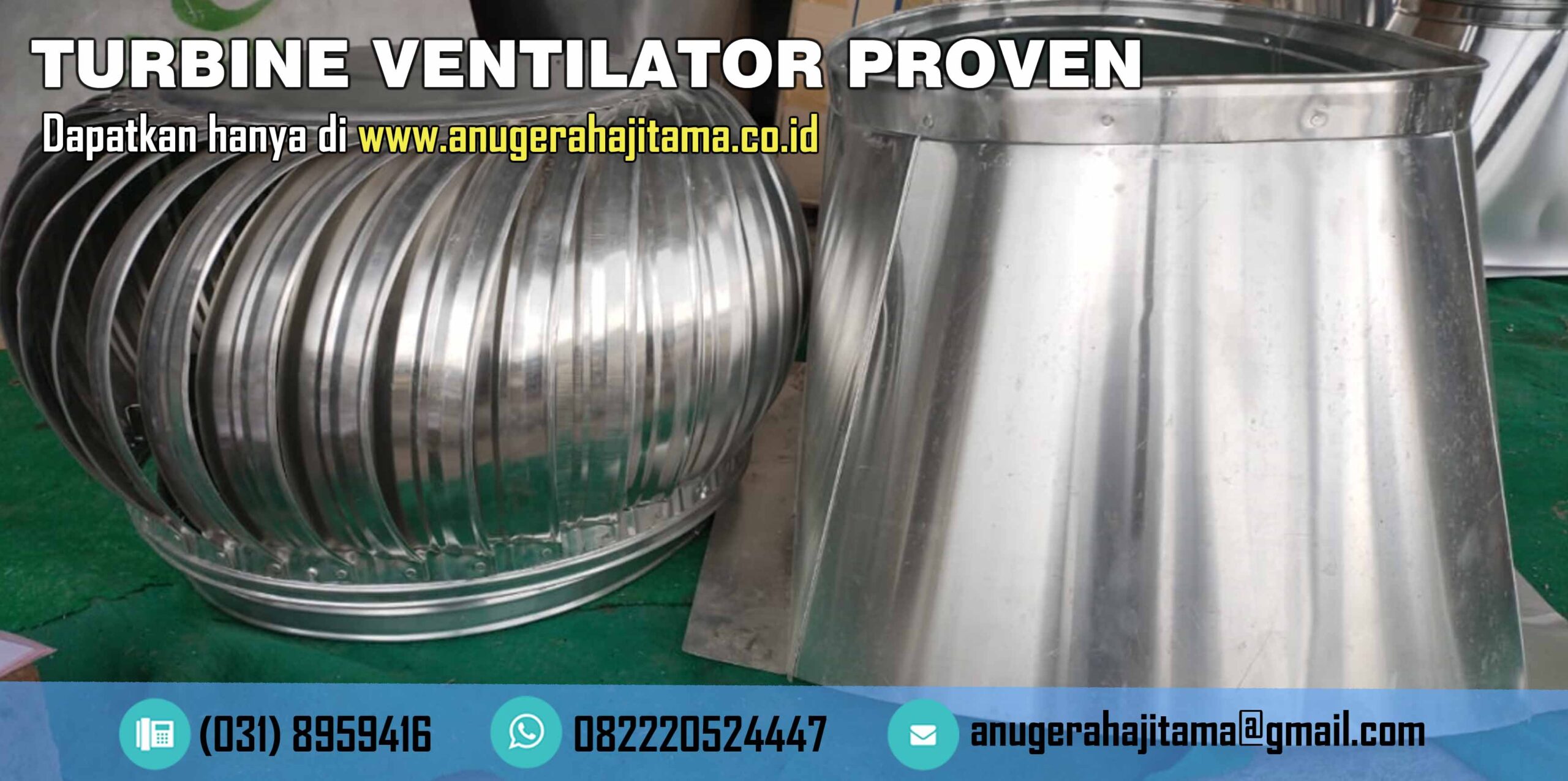 Turbin ventilator proven saat hujan