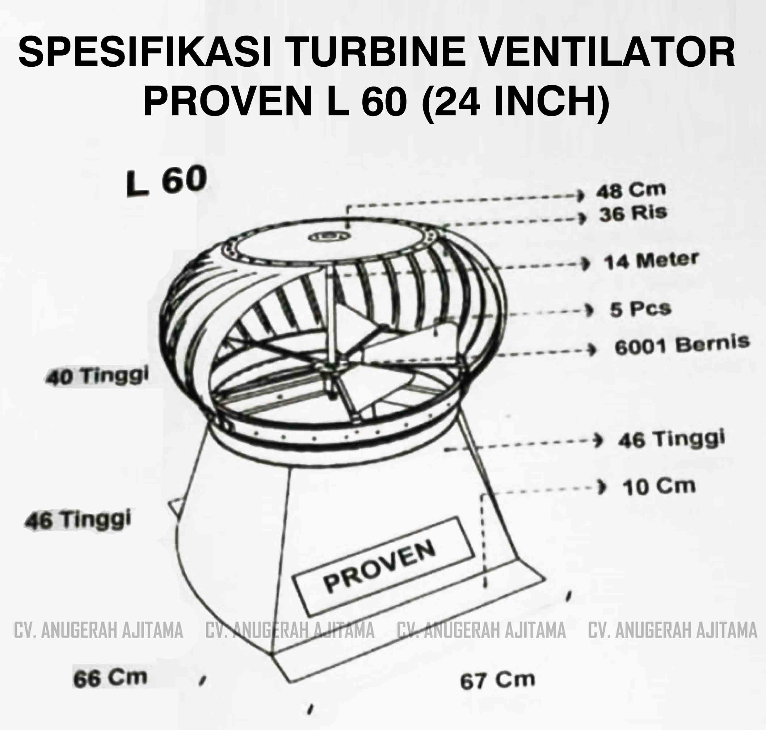 Turbin Ventilator Proven 24 inch