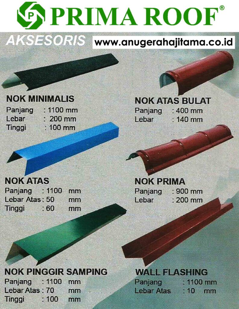 aksesoris dan nok prima roof