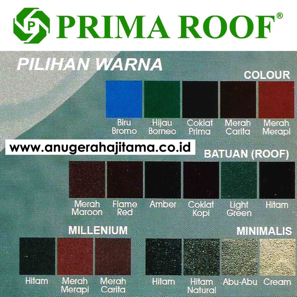 pilhan warna prima roof