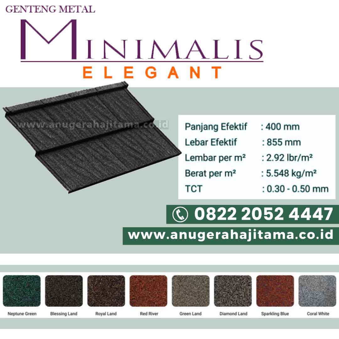 genteng metal pasir minimalis