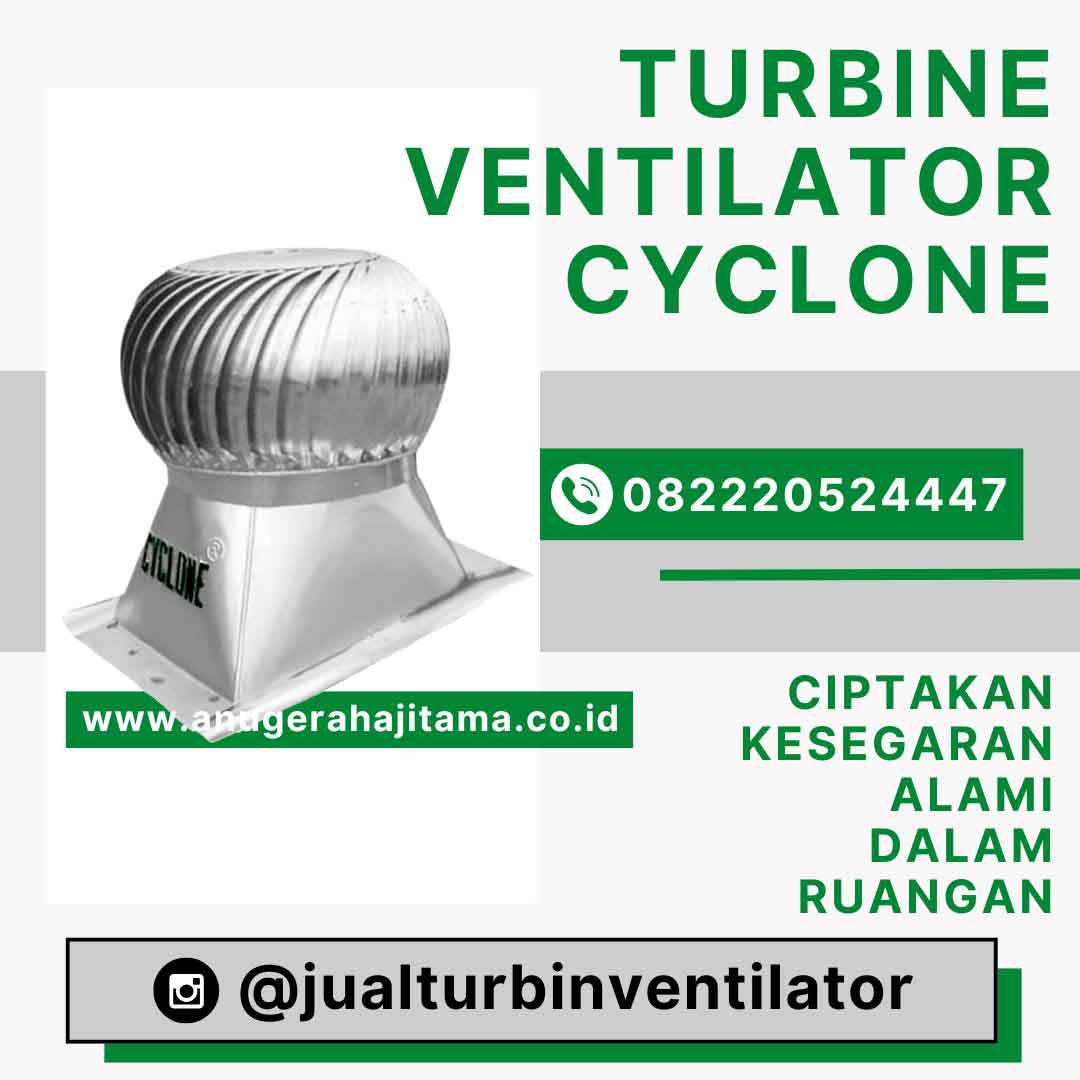 cara pasang turbin ventilator cyclone