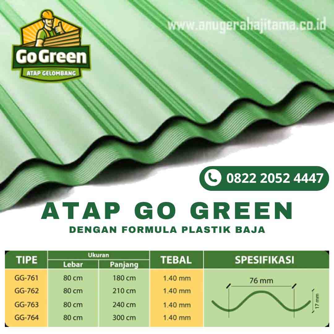 keunggulan atap go green