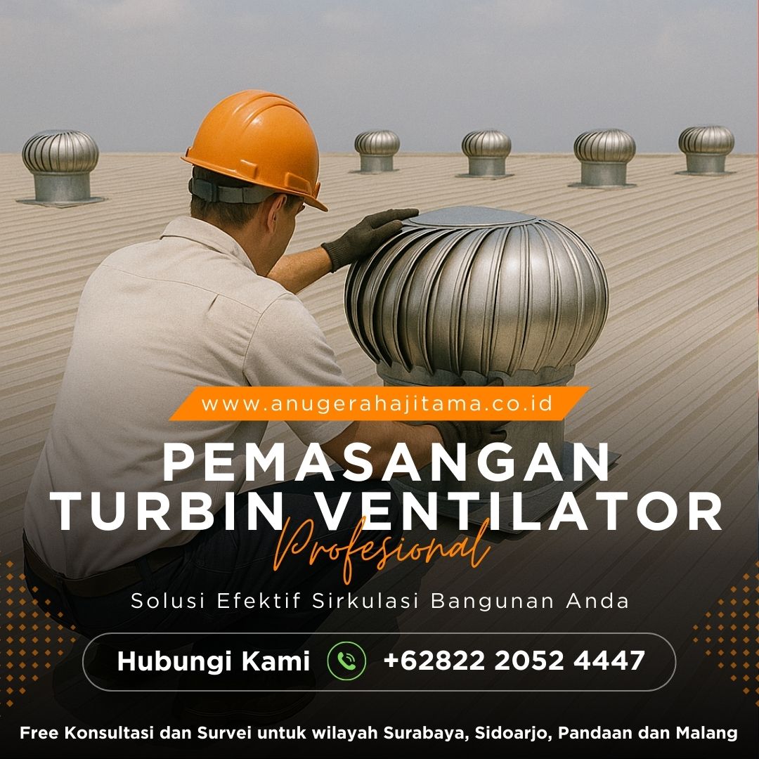 pemasangan turbin ventilator