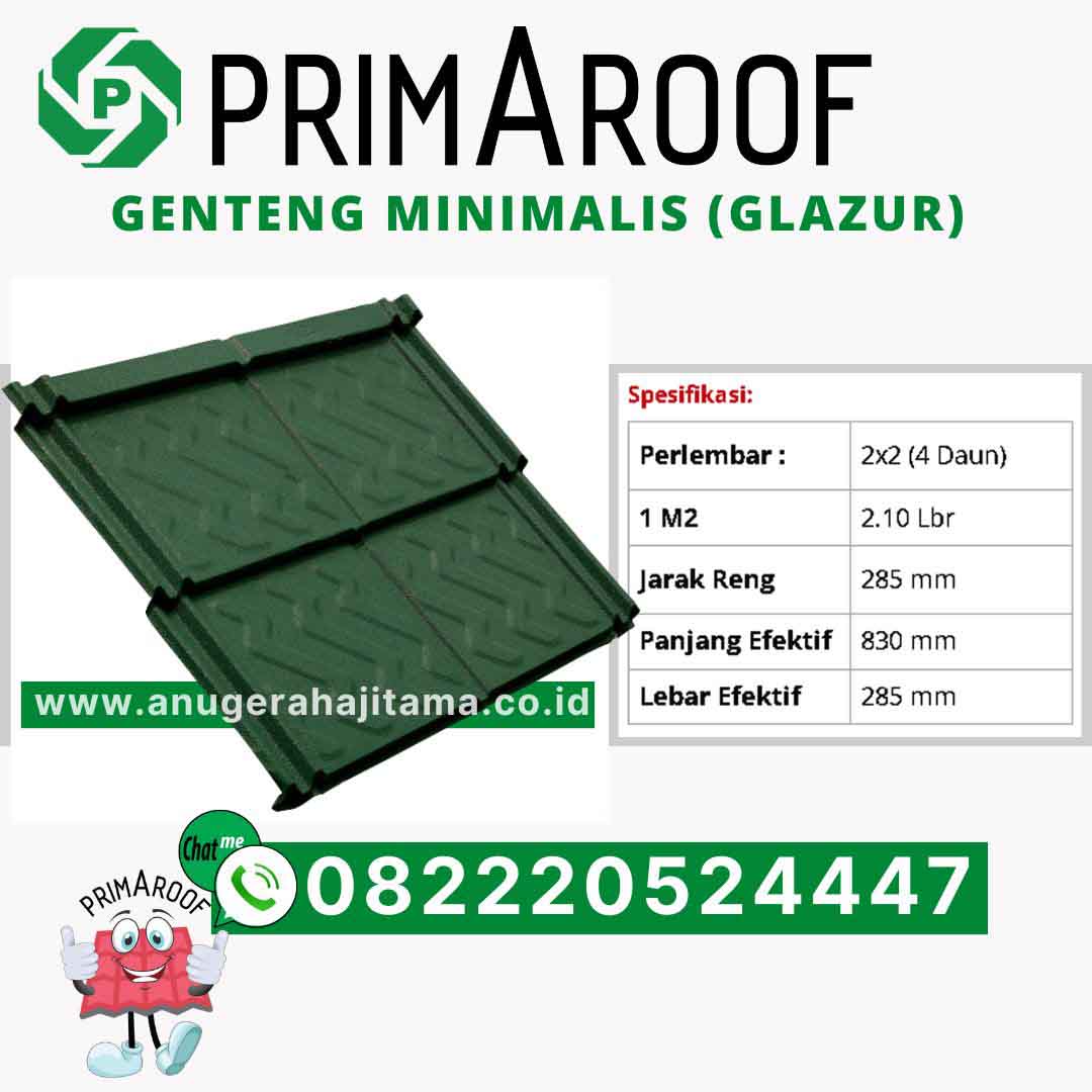 genteng metal minimalis prima roof glazur
