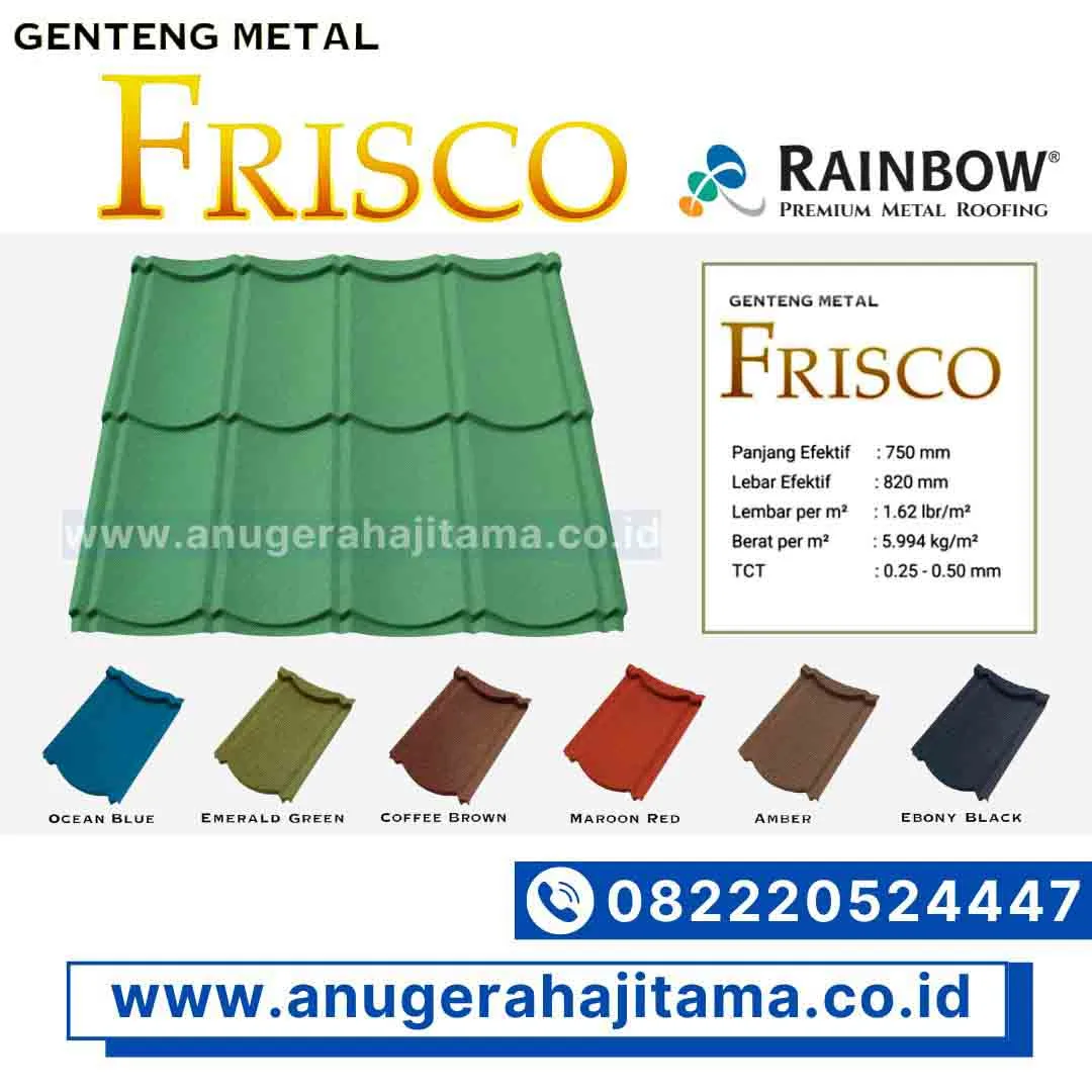 genteng metal frisco