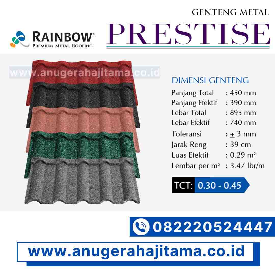 genteng metal pasir prestise