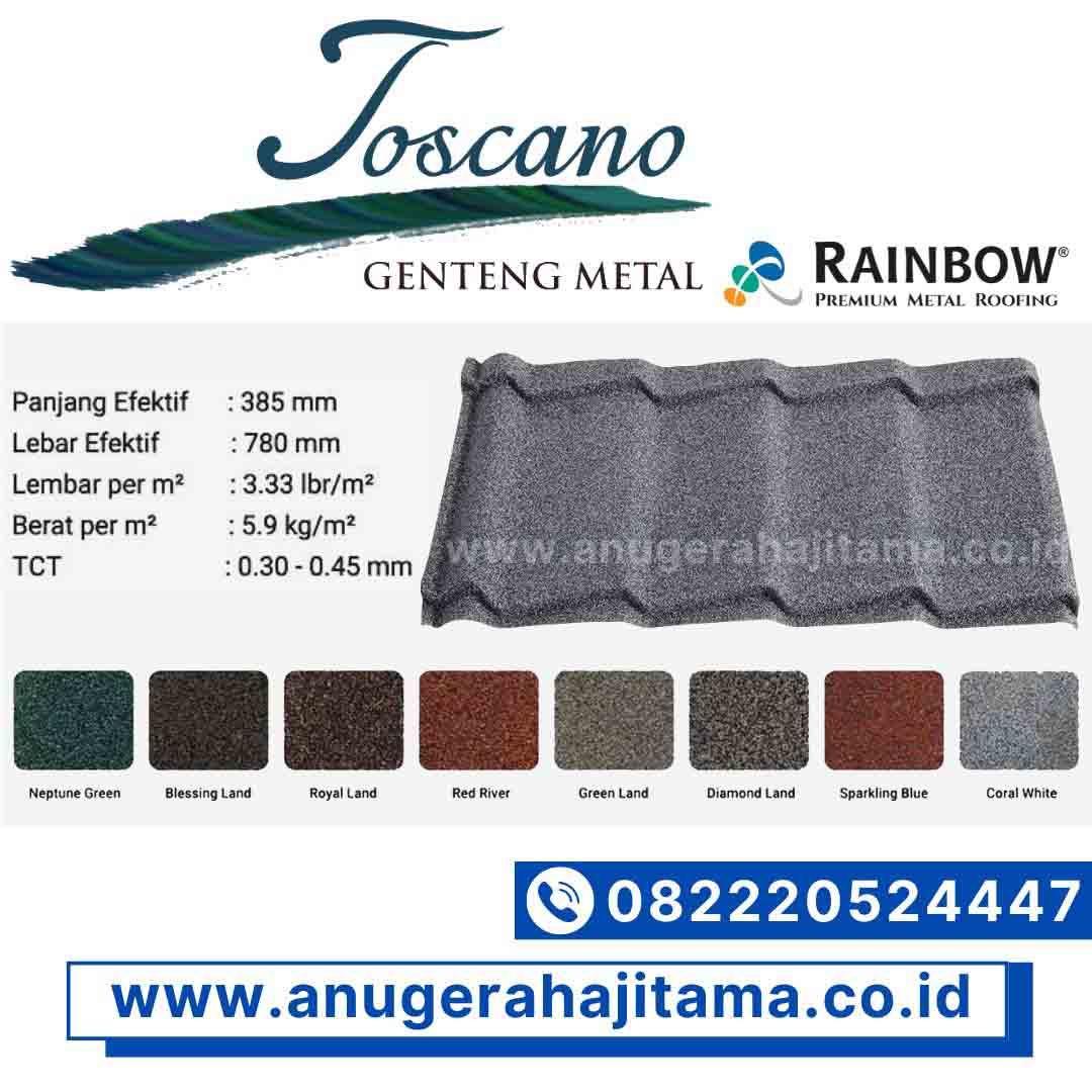 genteng metal pasir toscano