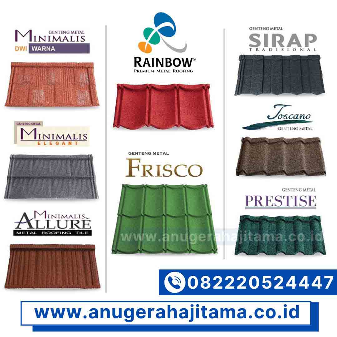 genteng metal rainbow