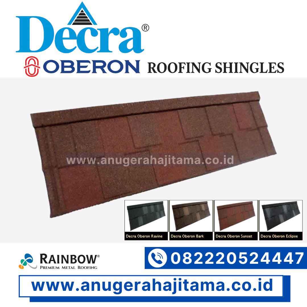 harga genteng metal decra oberon