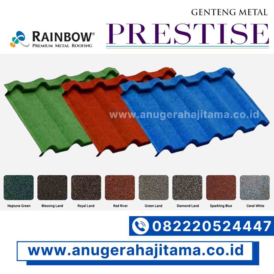 harga genteng metal prestise