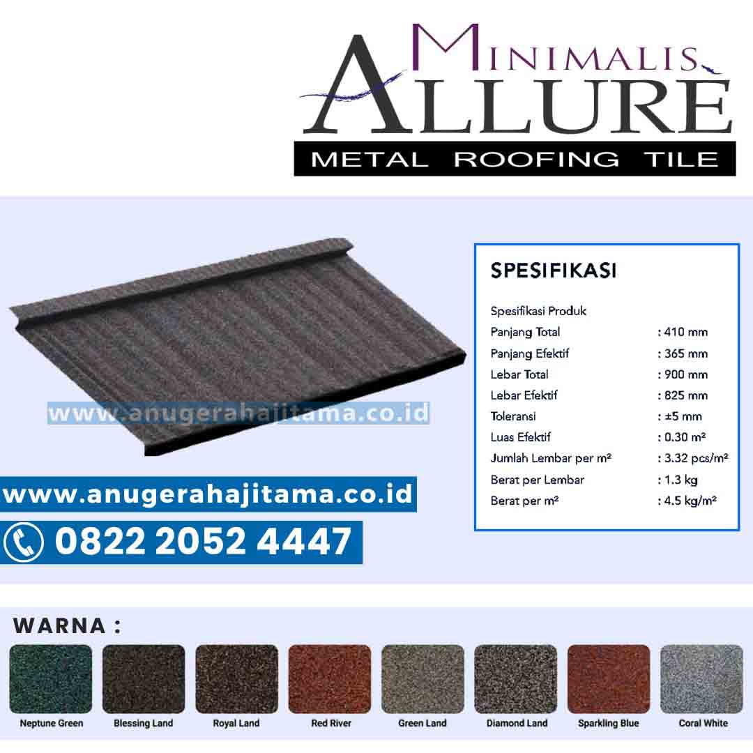harga genteng metal minimalis allure