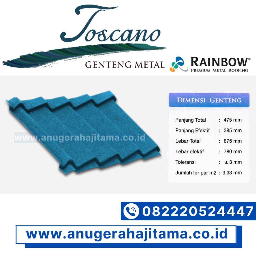 jual genteng metal pasir toscano