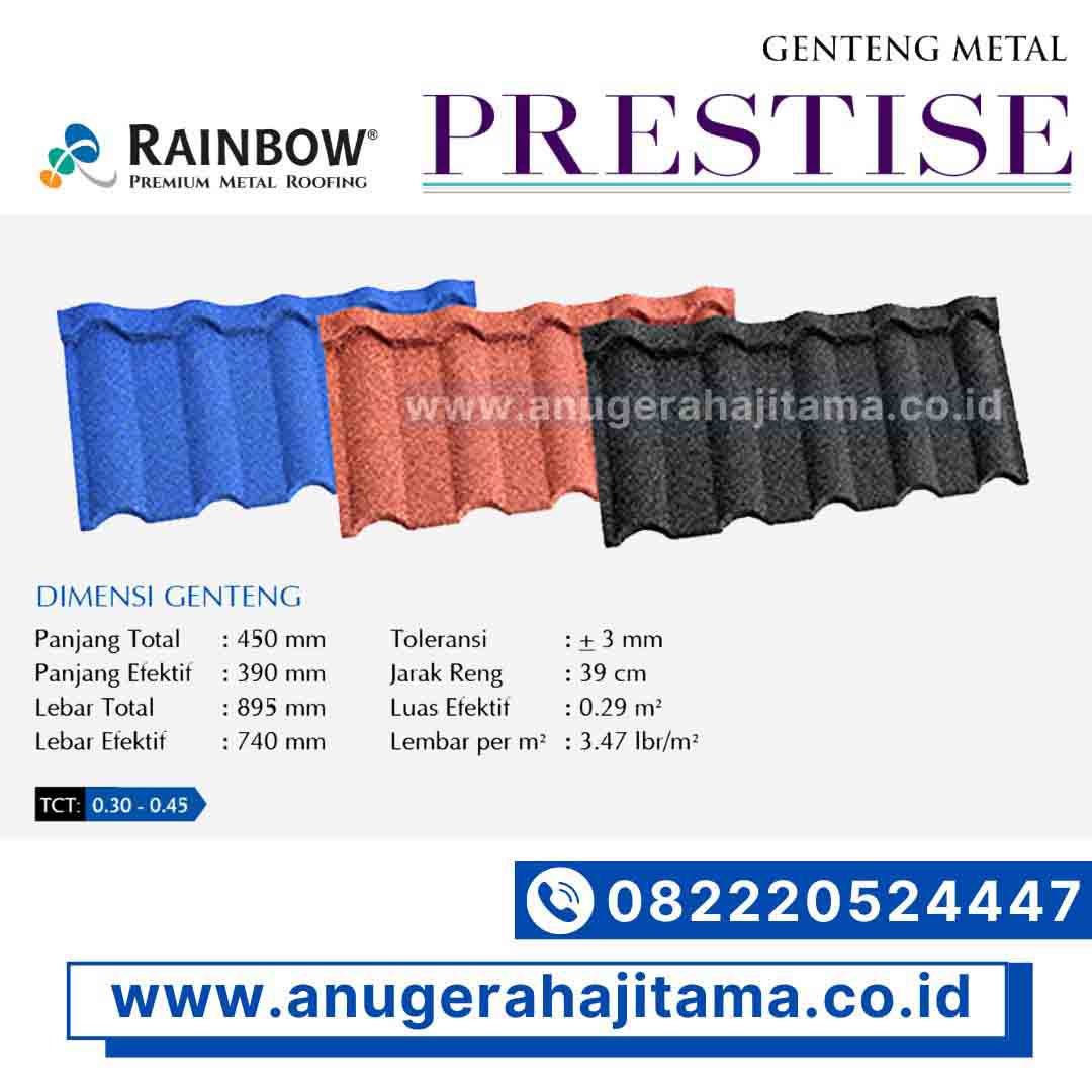 jual genteng metal prestise