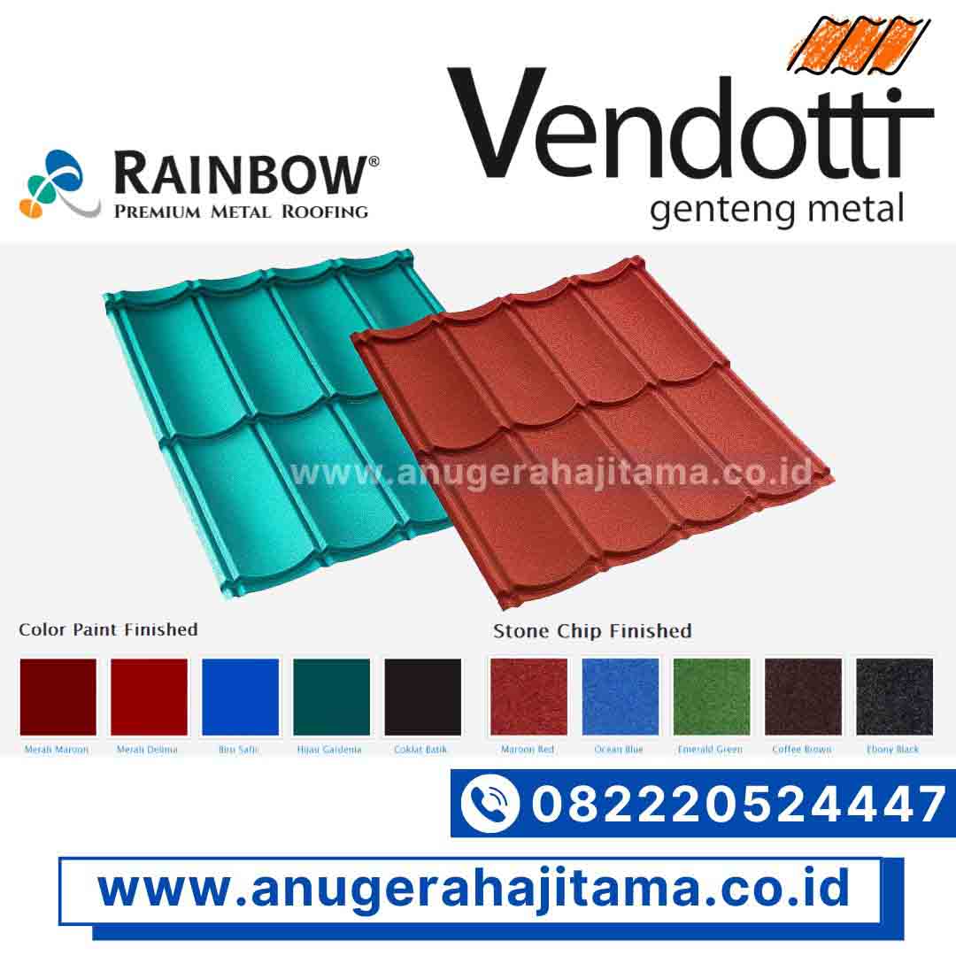 jual genteng metal vendotti