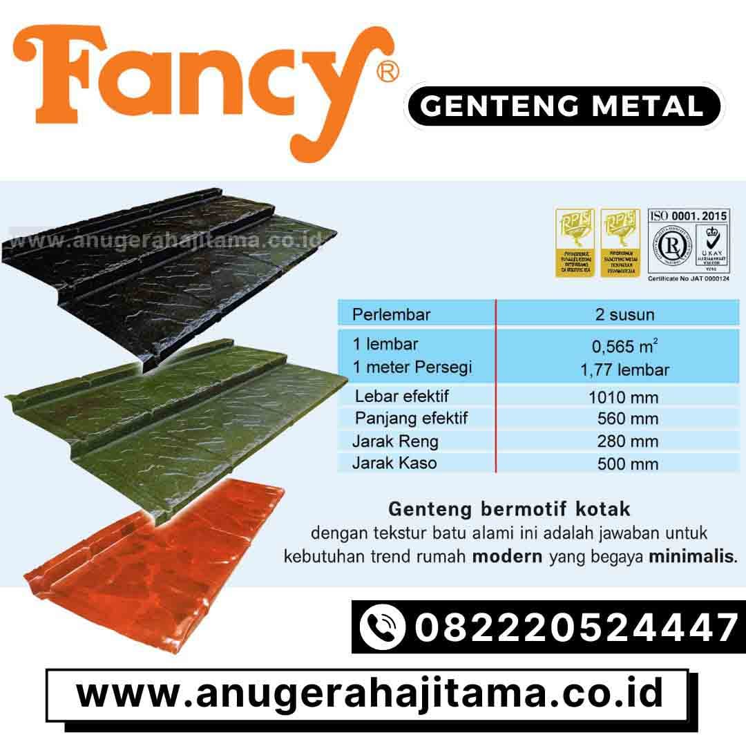 harga genteng metal fancy