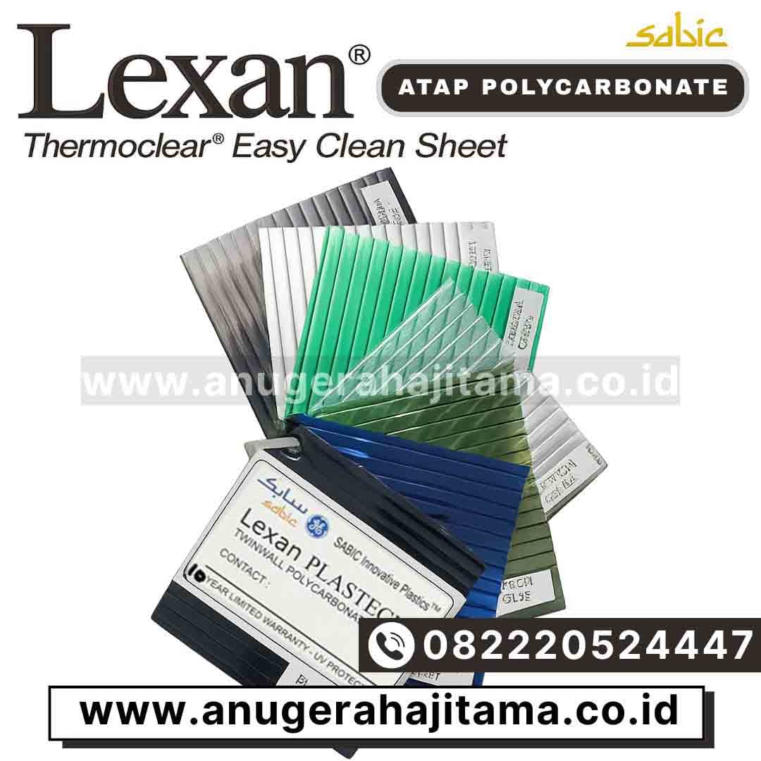 atap polycarbonate bening lexan