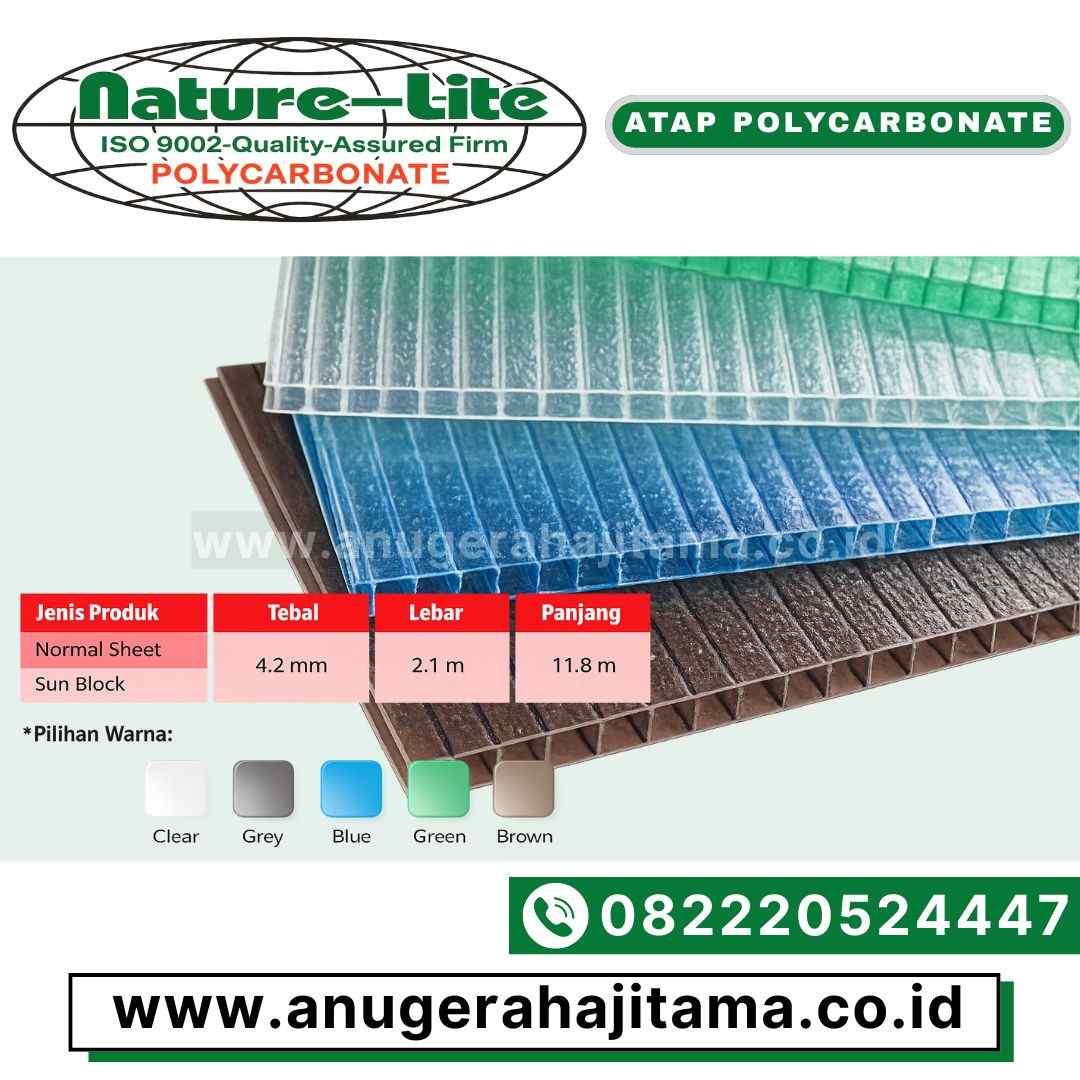 atap polycarbonate nature lite terdekat