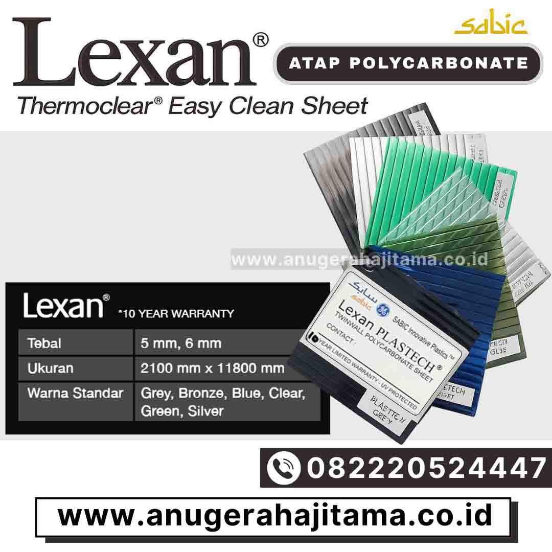 harga atap polycarbonate lexan