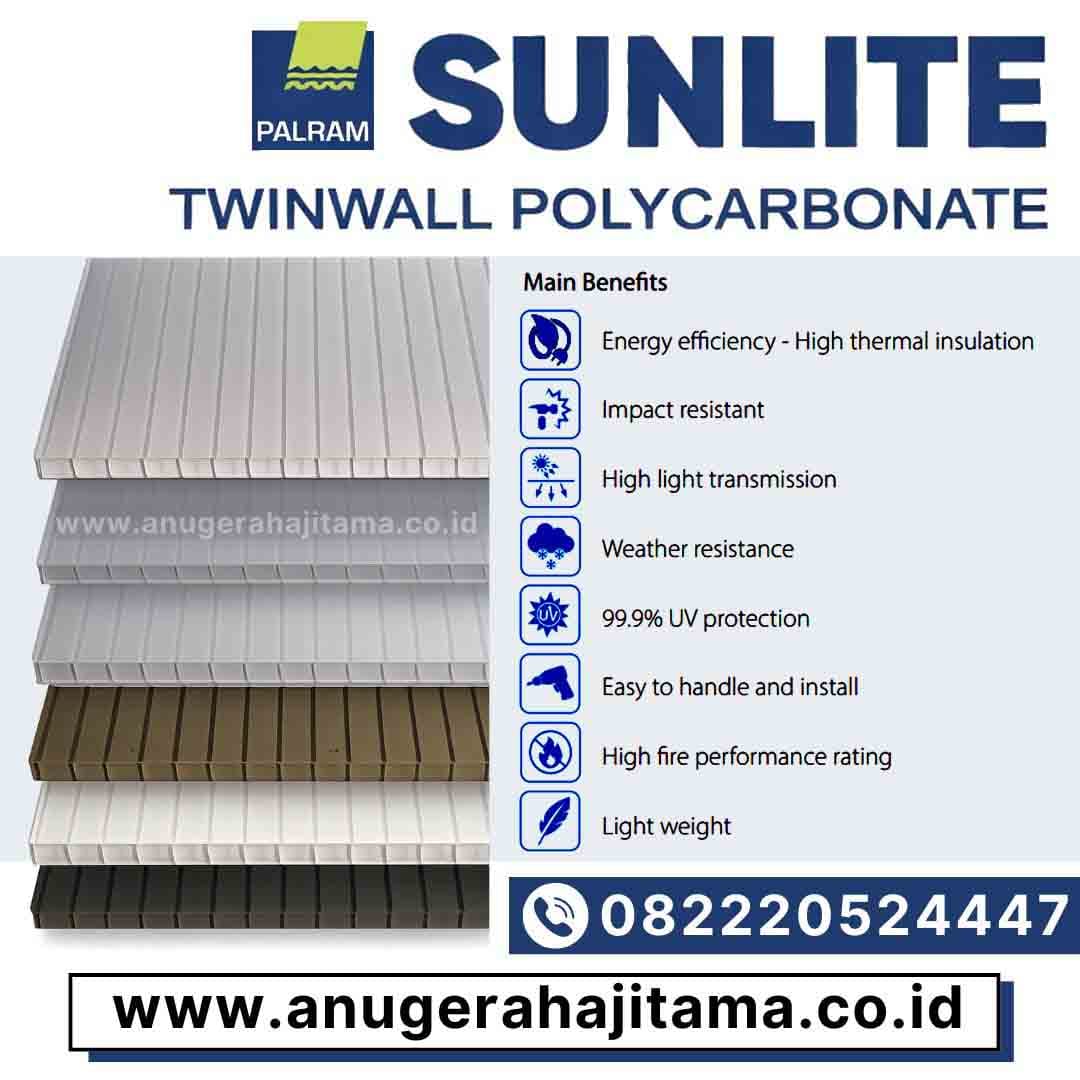 jual atap polycarbonate sunlite