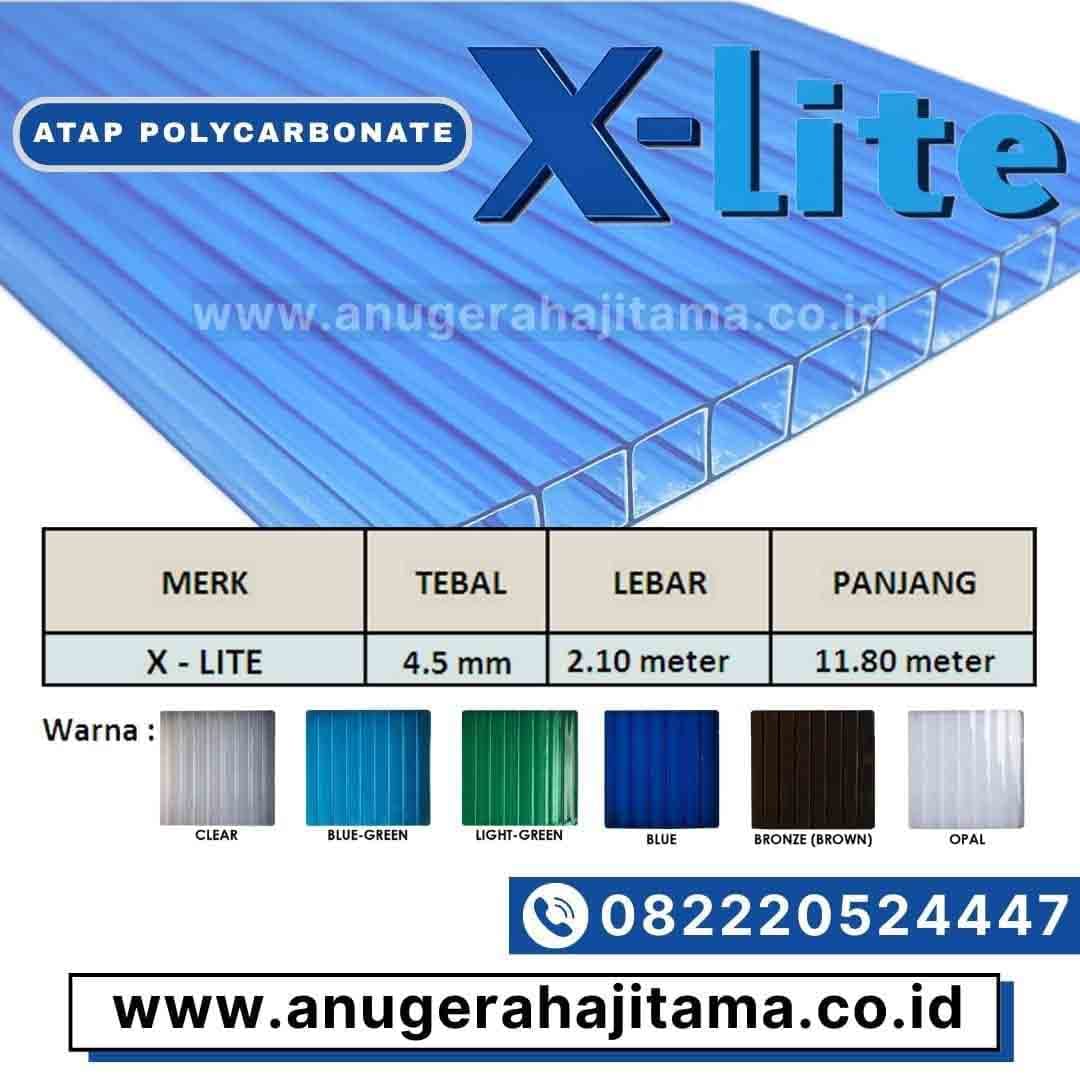 spesifikasi atap polycarbonate x lite