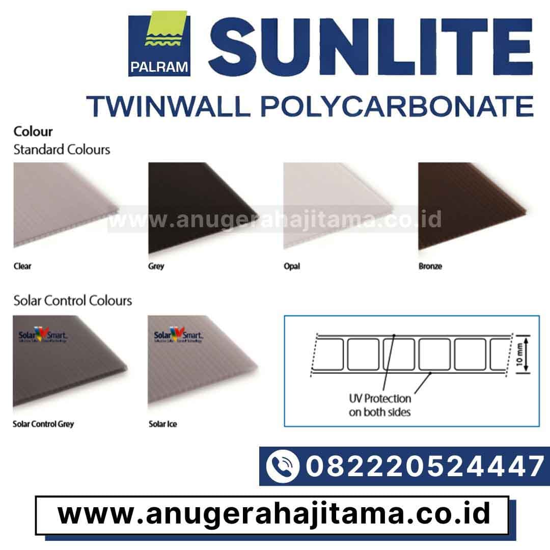 warna atap polycarbonate sunlite