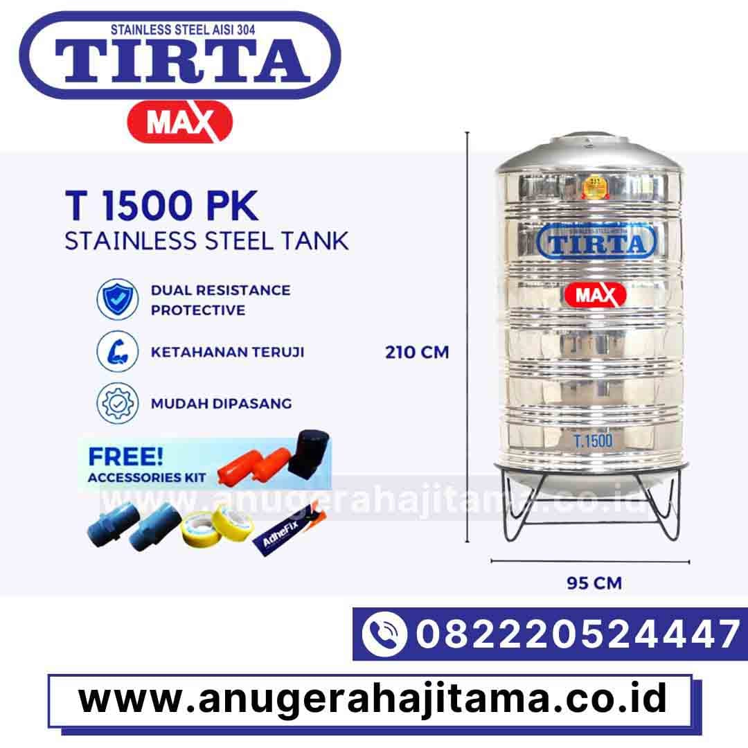 harga tangki air stainless tirta 1000 liter