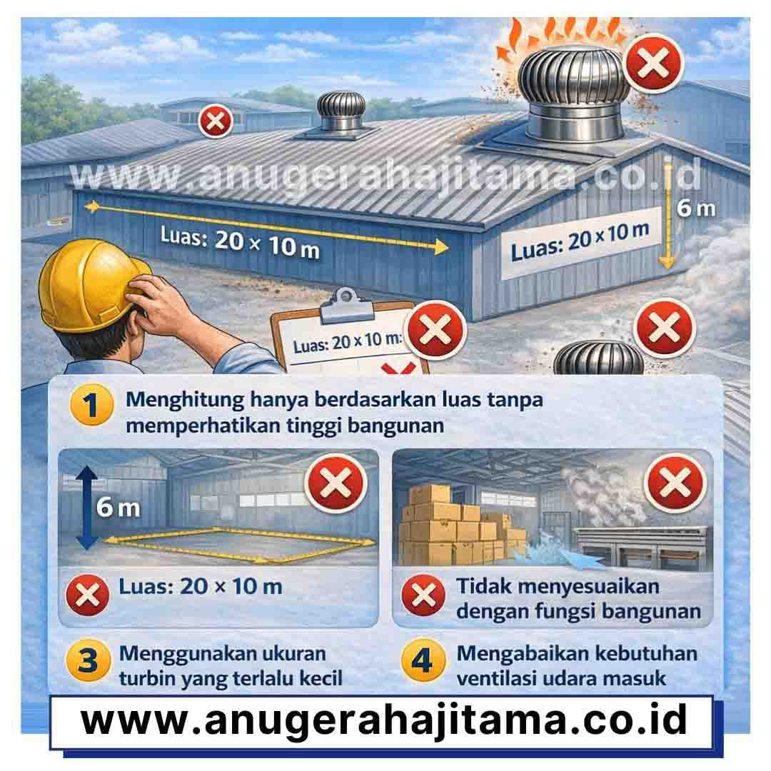 pemasangan turbin ventilator