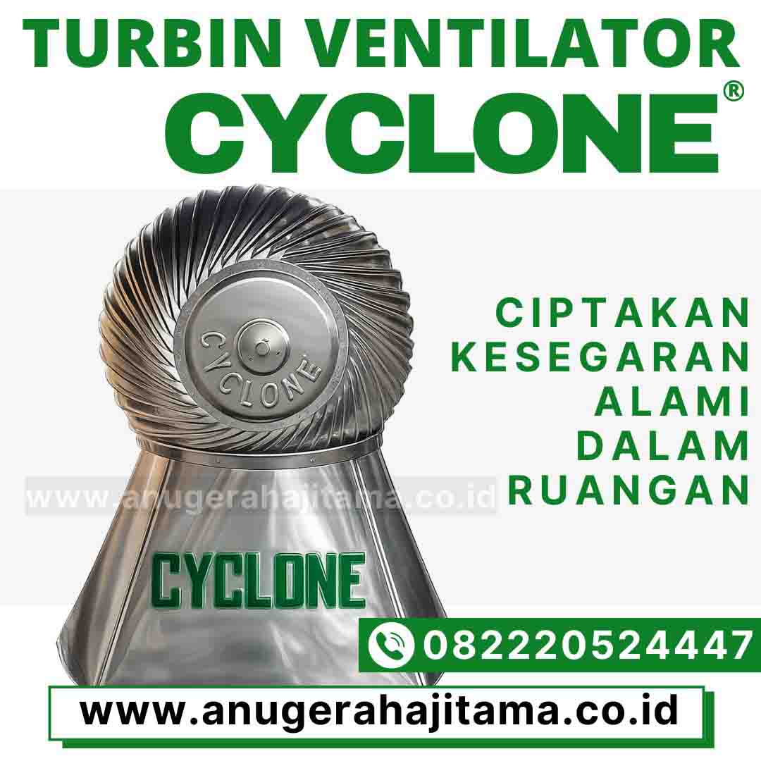 turbin ventilator cyclone bahan aluminium