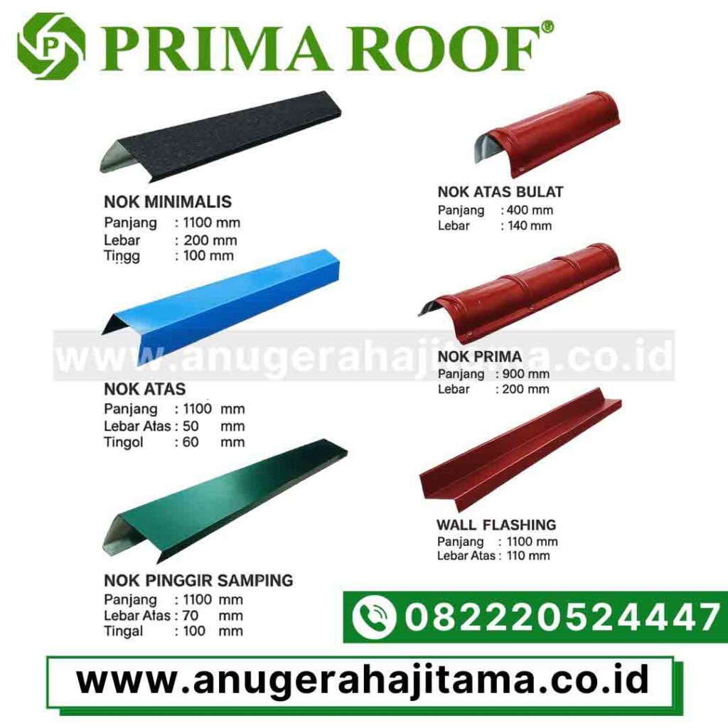 aksesoris nok atap prima roof