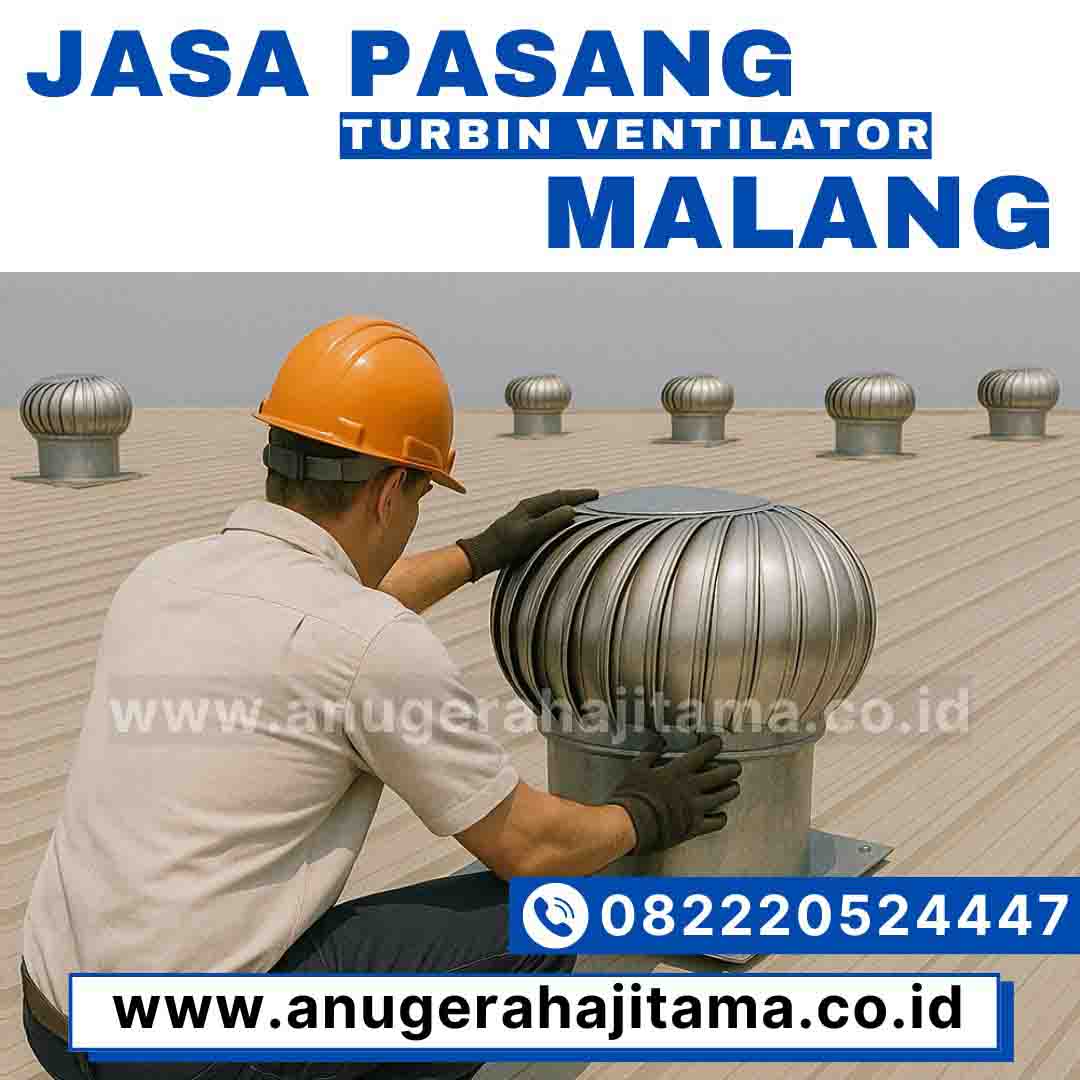 jasa pemasangan turbin ventilator malang untuk pabrik